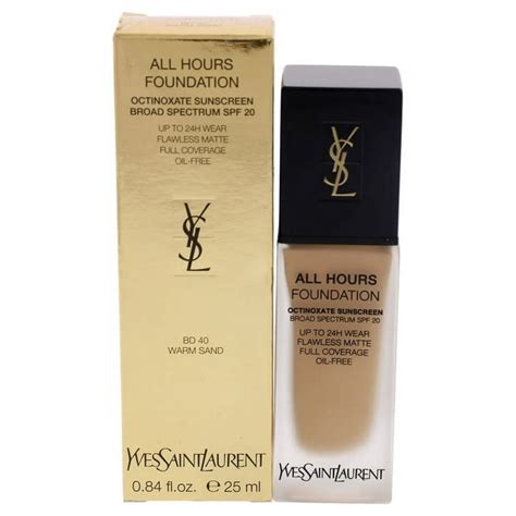 Yves Saint Laurent All Hours Foundation Spf 20, Bd40 Warm 